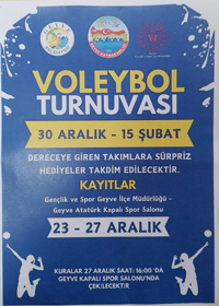 VOLEYBOL TURNUVASI DÜZENLENDİ