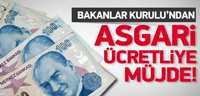 Bülent Arınç'tan asgari ücretliye müjde