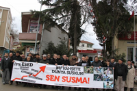 GEYVE SURİYE İNTİFADASINI SELAMLADI