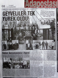 Geyve İstiklal Marşını okudu, herkes beğendi