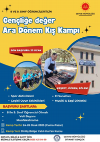 GENÇLİĞE DEĞER KAMPINA DAVET